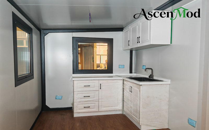 ASCEN MOD 20ft Foldable House With Large Floor-To-Ceiling Windows