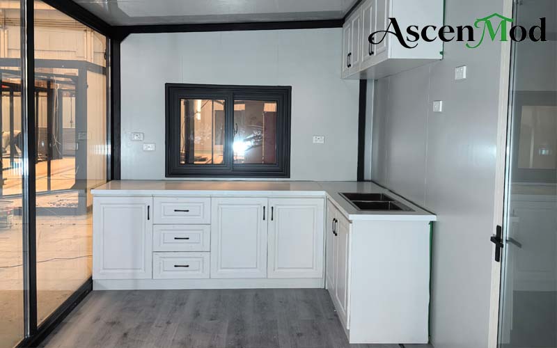 ASCEN MOD 30ft Foldable House with 3 Bedroom Expandable Container Home for Modern Living