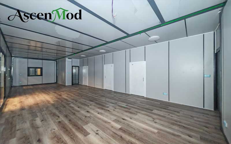 40ft High Ceiling Foldable House Spacious Three-Bedroom Prefab Container Home ASCEN MOD