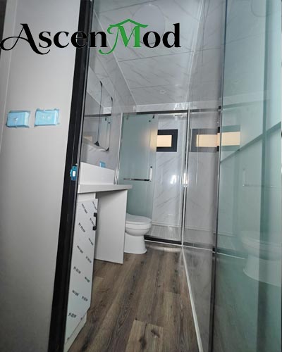 40ft High Ceiling Foldable House Spacious Three-Bedroom Prefab Container Home ASCEN MOD