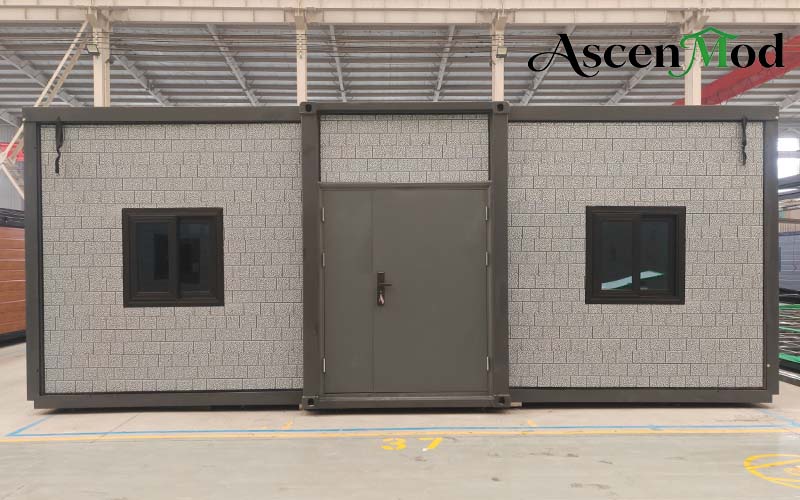 ASCEN MOD 40ft High Ceiling Foldable House – Spacious Three-Bedroom Prefab Container Home