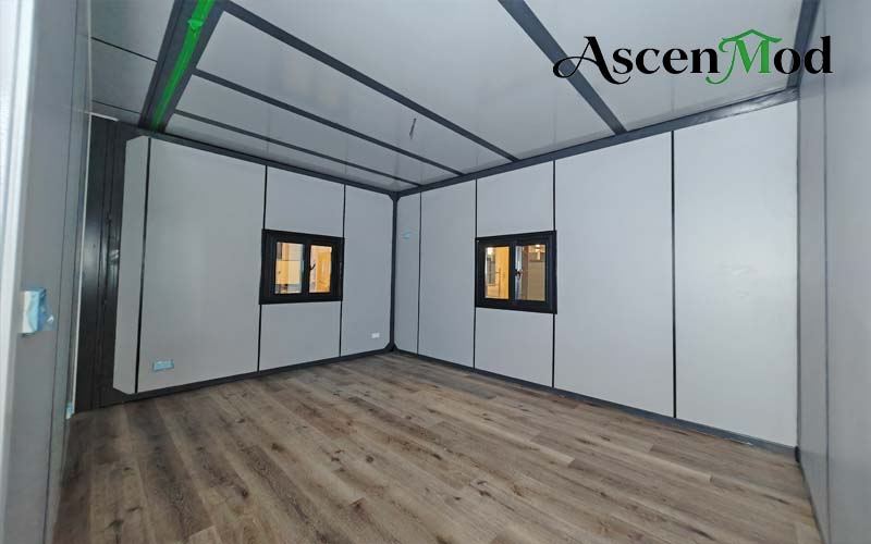 40ft High Ceiling Foldable House Spacious Three-Bedroom Prefab Container Home ASCEN MOD