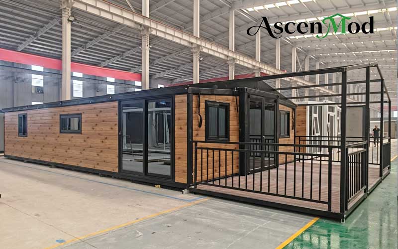 ASCEN MOD 40ft Double-Wing Foldable House – Luxury Expandable Container Home with Modern Comfort