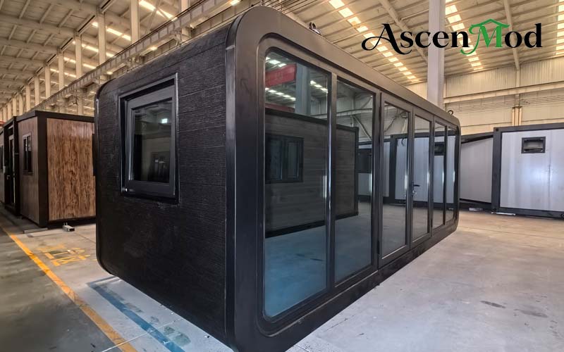 ASCEN MOD 20ft Apple Cabin – Stylish Prefab Cabin for Nature Retreats, Tourism & Modern Living