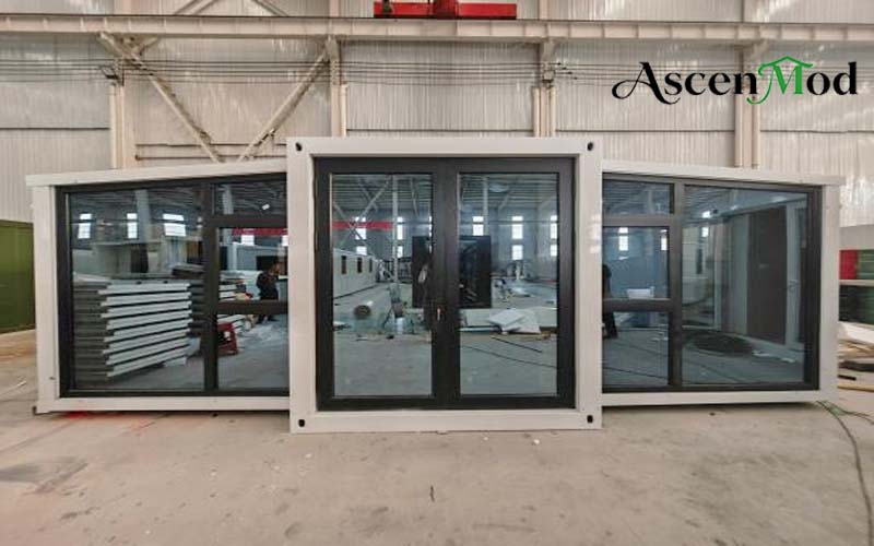 ASCEN MOD Expandable House F2 Glass Curtain Wall