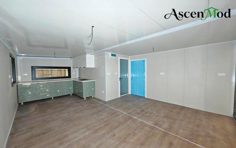 ASCEN MOD Expandable House F2 Glass Curtain Wall