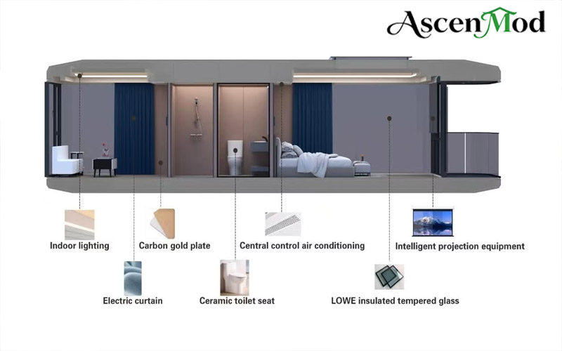 ASCEN MOD Resort Container Space Capsule House A80